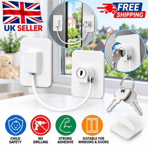 Child safety window cable lock - cable,