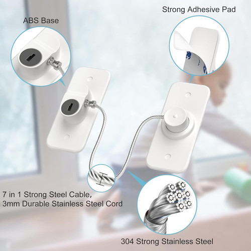 Window safety lock pack - safety, 2-pack
