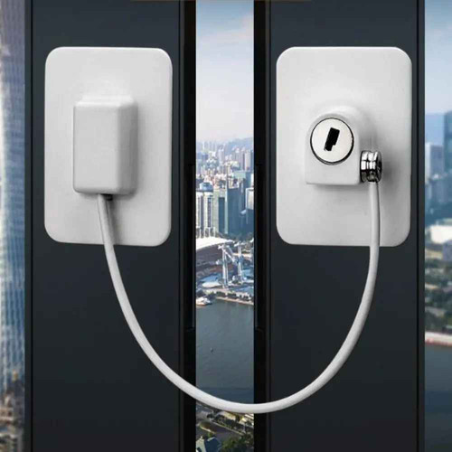 Child safety window cable - safety, lock