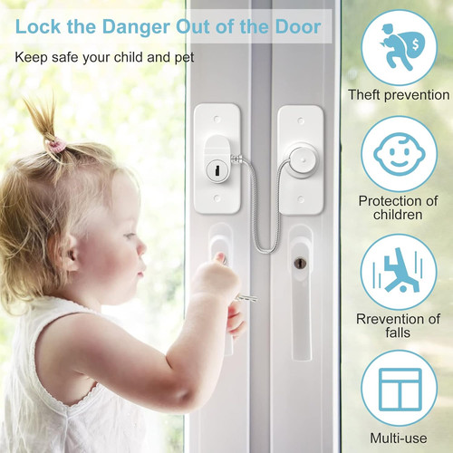 Window safety lock pack - lock, 2-pack